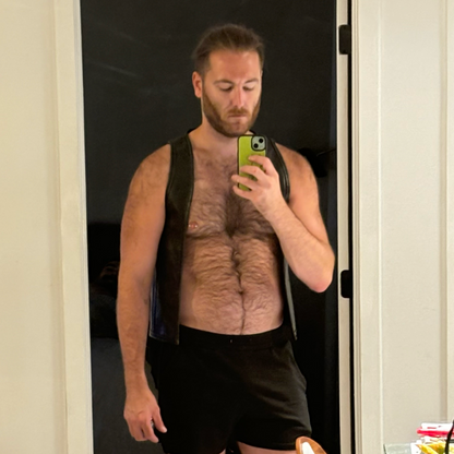 Leather Vest (Handmade and Custom Sizing)