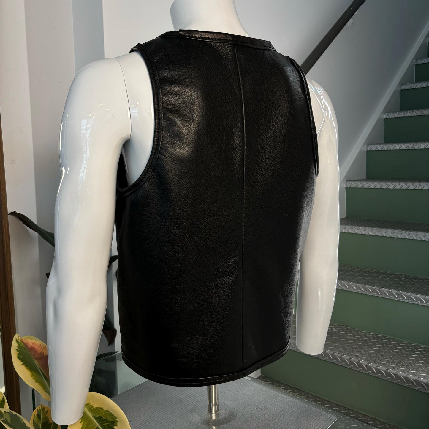 Leather Vest (Handmade and Custom Sizing)