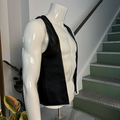 Leather Vest (Handmade and Custom Sizing)